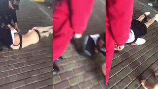 The angry wife found her husband's lover