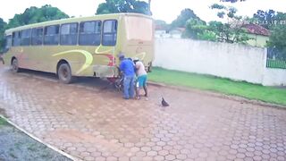 Motorcyclist Seriously Injured After Crashing Into Parked Bus