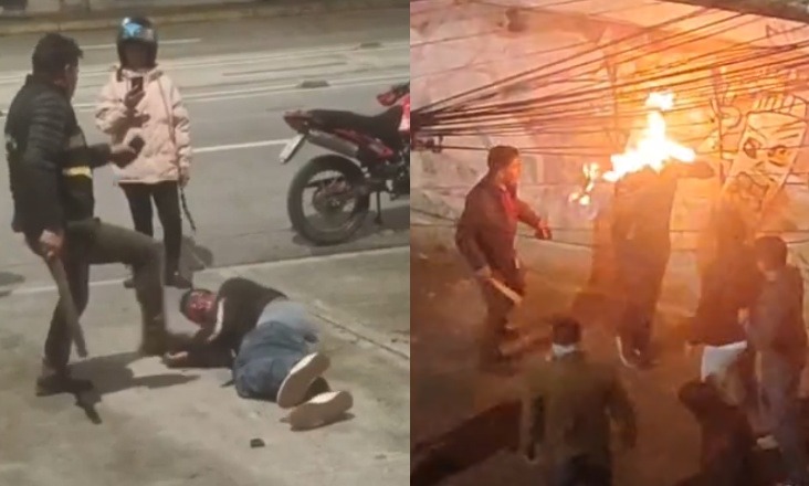 Taxi Thief Beaten by the Crowd, Doused With Gasoline and Burned In Ecuador