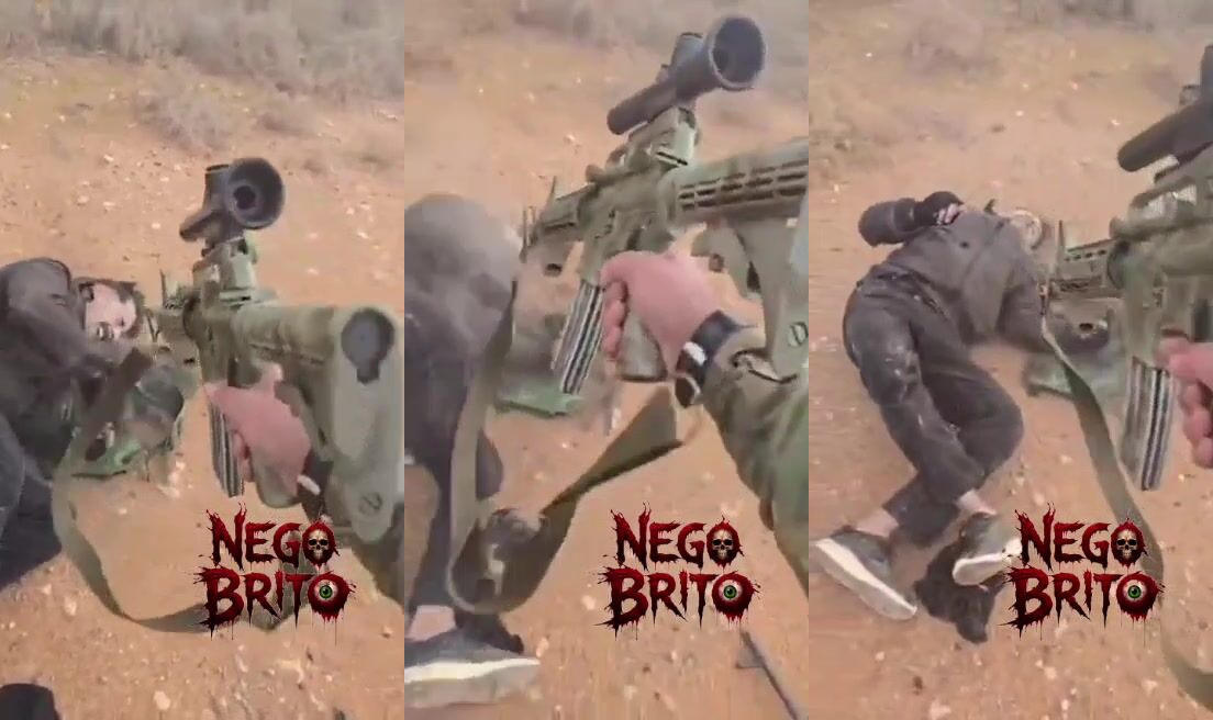 rebel killed with rifle shots