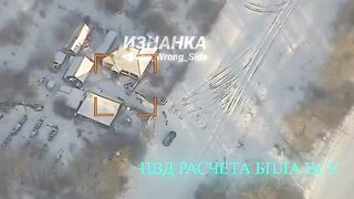 Ukrainian drone operators hit by a missile.
