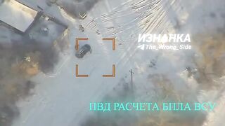 Ukrainian drone operators hit by a missile.