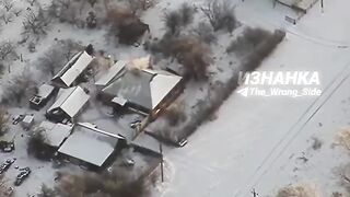 Ukrainian drone operators hit by a missile.