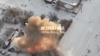 Ukrainian drone operators hit by a missile.
