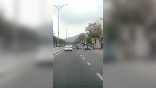 Rider Hit By Car Door, And Ran Over By Another Two Wheeler