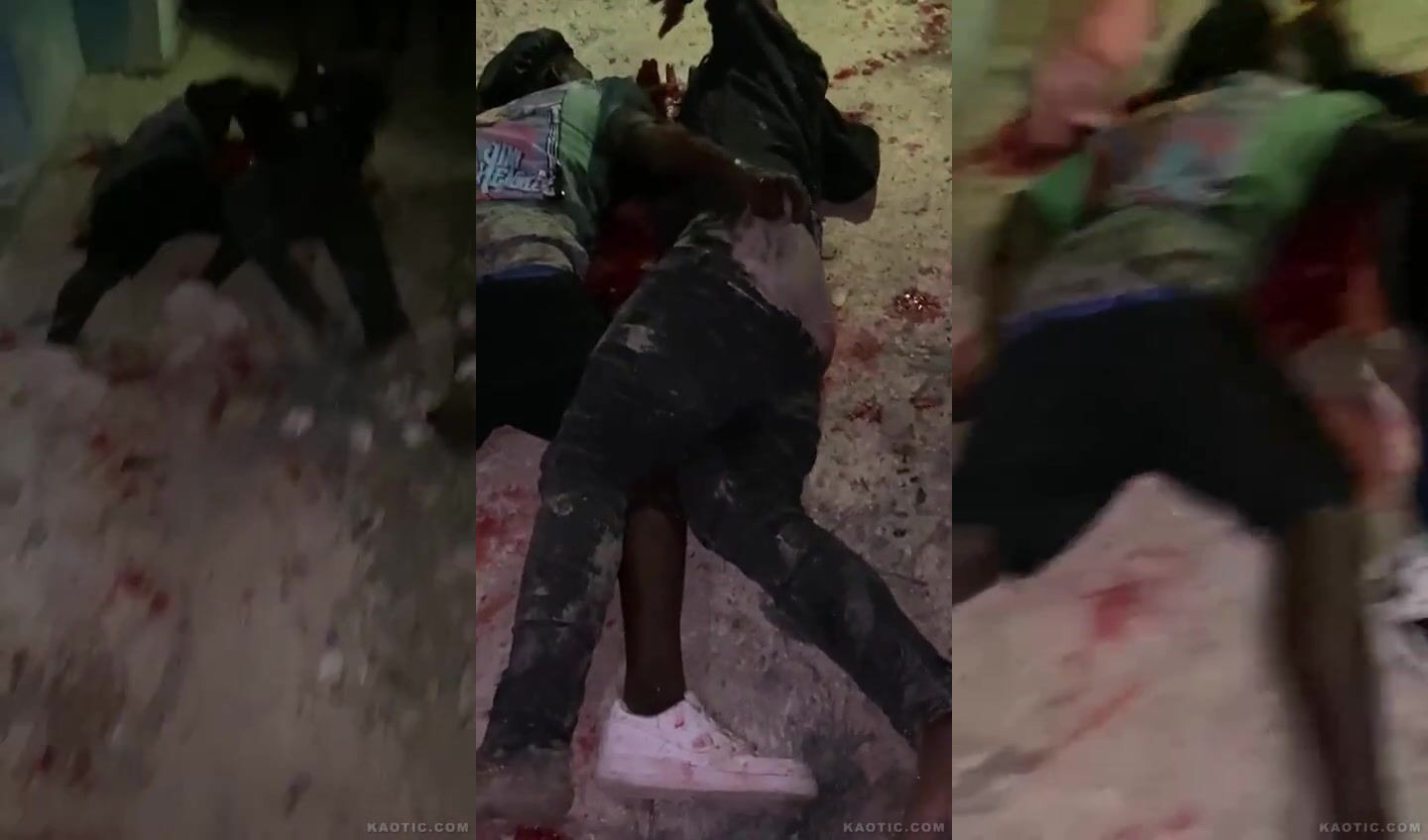 Two Men Bleed Out, over a dame