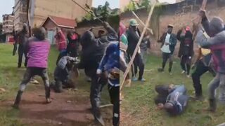 Thief Gets Clubbed By Entire Army Of Angry Locals