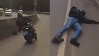 Motorcyclist Fighting For His Life After Crash In Ghana