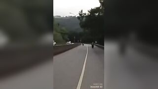 Motorcyclist Fighting For His Life After Crash In Ghana