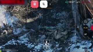 A russian invader took a headshot from a Ukrainian FPV drone.