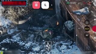 A russian invader took a headshot from a Ukrainian FPV drone.
