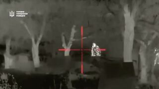 Combat work of a sniper pair from Ukrainian intelligence officers