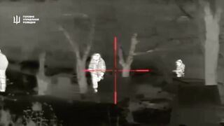 Combat work of a sniper pair from Ukrainian intelligence officers