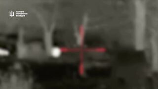 Combat work of a sniper pair from Ukrainian intelligence officers