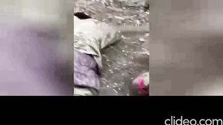 Ukrainians finish off Russians after an intense close-range firefight