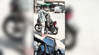 Man hurts his wife in public, bystanders just keep recording