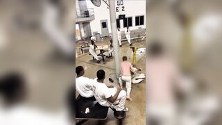 Inmate Starts A Fight And Regrets It