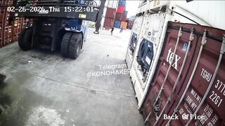 Indonesian Worker Crushed to Death In Horrific Forklift Accident