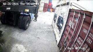 Indonesian Worker Crushed to Death In Horrific Forklift Accident