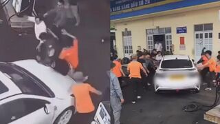 Man Runs Over His Opps After Confrontation At The Bus Stop