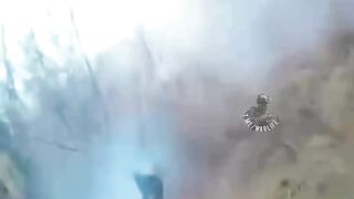 Confused Russian Approaching Ukrainian soldiers and get gunned down