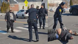 RAW: Mentally Ill Man Armed With A Knife  Gunned Down By Cops In Connecticut