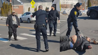 RAW: Mentally Ill Man Armed With A Knife  Gunned Down By Cops In Connecticut