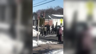 Another Good Angle Of Connecticut Police Shooting A Knifeman