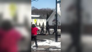 Another Good Angle Of Connecticut Police Shooting A Knifeman