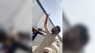 Rocket debris fall on people in Qatar