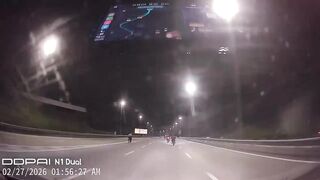 Minus One During Street Race In Malaysia
