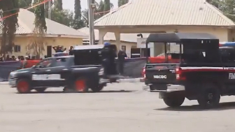 Female Officer Gets Killed By Police Vehicle During Show In Nigeria