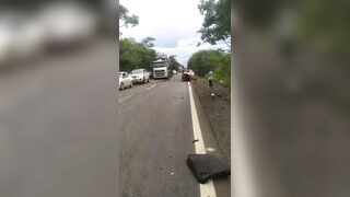Terrible Aftermath Of Deadly Highway Crash