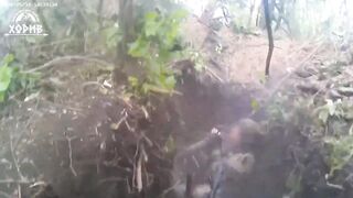 Close-quarters combat, a Russian soldier was killed