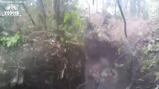 Close-quarters combat, a Russian soldier was killed