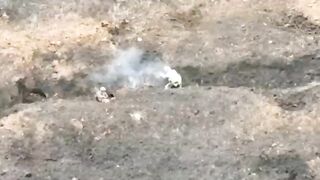 A Ukrainian soldier killed a Russian in a trench