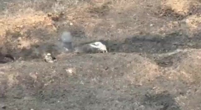 A Ukrainian soldier killed a Russian in a trench