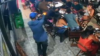 Hitman Delivers Headshot Outside Brazilian Bar (CCTV & Aftermath)