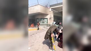 U.S. Marines shoot rioters trying to storm the U.S. Embassy in Karachi,killing several