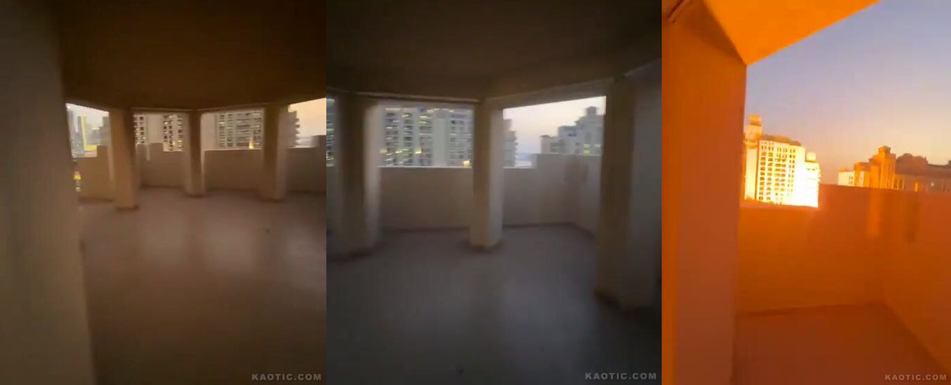 UAE (Dubai) getting hit by an Iranian missile