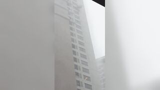 Window Washer, Still Attached to His Safety Harness, Slams Against High-rise