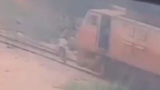 Man Talking On Phone Gets Killed By Train In India