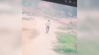 Man Talking On Phone Gets Killed By Train In India