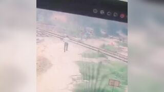 Man Talking On Phone Gets Killed By Train In India