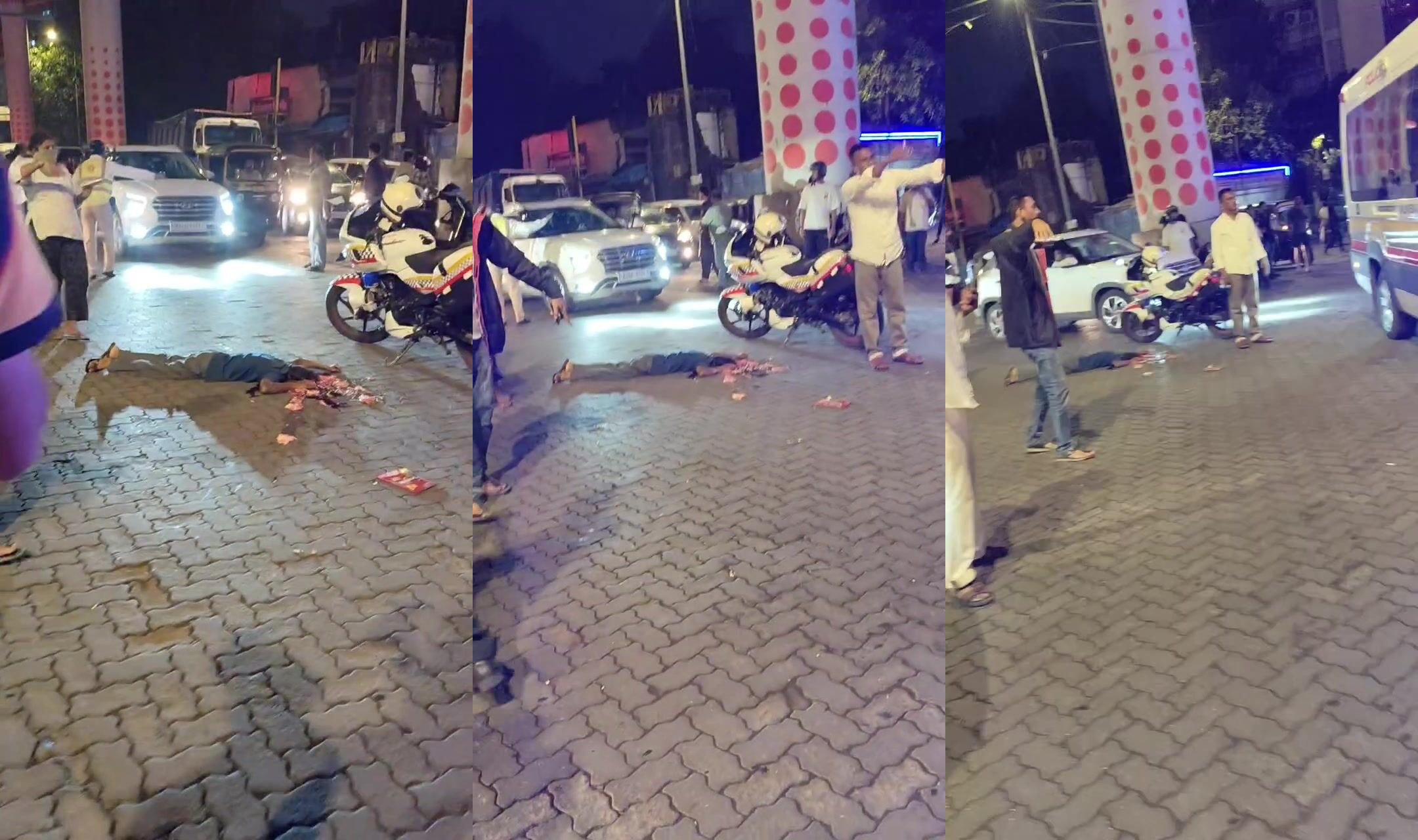 Head splattered India