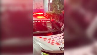 Motorcyclist Struck By Police SUV During Chase In Brazil {FULL}