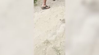 Motorcycle Thief Attacked With Rock, Dragged To The Police Station