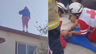 Woman Jumps From Rooftop In Mexico
