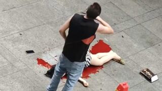 Sicko Fatally Stabs EX-Wife, Then Slits Own Throat And Stabs Himself In Stomach, Dies