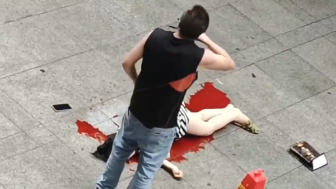 Sicko Fatally Stabs EX-Wife, Then Slits Own Throat And Stabs Himself In Stomach, Dies